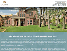 Tablet Screenshot of enclaveathometown.com